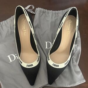 Dior J'Adior Black and White Heels